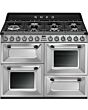 Smeg TR4110X-1 Stainless Steel, 110cm Victoria Dual Fuel Range Cooker Stainless Steel Wine