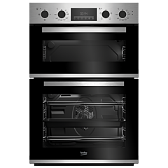 Beko CDFY22309X 60cm Built In High Specification RecycledNet Double Oven - Stainless Steel