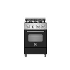 Bertazzoni MAS64L1ENEC Matt Black, Master 60cm Range Cooker Single Oven Dual Fuel Matt Black