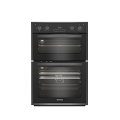 Blomberg RODN9202DX 59.4cm Built In Electric Double Oven - Dark Steel