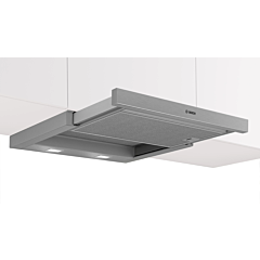 Bosch DFM063W57B Metallic silver, 60cm wide, Logo Design Handle, 3 speed , Rocker Switch Control, LE