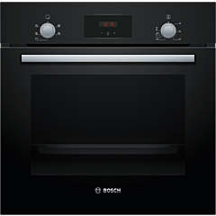 Bosch HHF113BA0B 59.4cm Built In Electric Single Oven With 3D Hot Air - Black