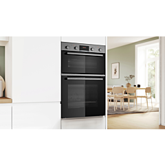 Bosch MBA533BS3B Series 4- 60cm Built In Double Oven - Stainless Steel