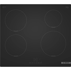 Bosch PIE61ABB5E Matt Design glass, 60cm Induction Hob, Touch Control, 4 Zones, 17 power levels, tim