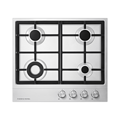 Fisher & Paykel 60cm Gas Hob with 4 Burners in Steel