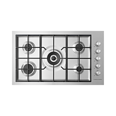 Fisher And Paykel CG905DWNGFCX3 Stainless Steel, 81382 900mm Wide Gas on Steel (Flush Fit Burner Tra