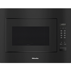 Miele M2240SC Obsidian Black, 60cmwide,80-800WMicrowave,dial,17litrecapacity,AutomaticProgrammes