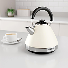 Morphy Richards 100132 1.5 Litres Venture Pyramid Rapid Boil Kettle - Cream