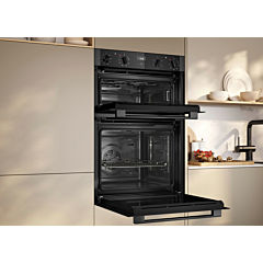 Neff U1ACE2AG3B 59.4cm Built In Electric Double Oven - Graphite Grey