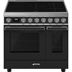 Smeg CPF92IMA Antricite, 90cm Portofino Electric Range Cooker Anthracite