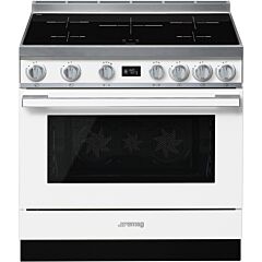 Smeg CPF9IPWH white, CPF9IWH 90cm Portofino Electric Range Cooker White