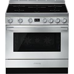 Smeg CPF9IPX Stainless Steel, 90cm Portofino Electric Range Cooker Stainless Steel