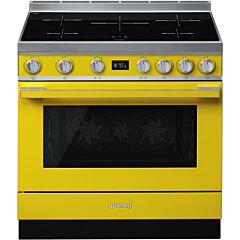 Smeg CPF9IPYW Yellow, CPF9IYW 90cm Portofino Electric Range Cooker Yellow