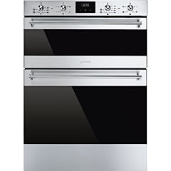 Smeg DUSF6300X 64cm Built In Electric Double Oven - Stainless Steel