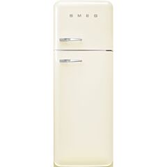 Smeg FAB30RCR5UK Cream, 60cm 50s Style Right Hand Hinge Freezer over Fridge
