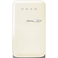 Smeg FAB5LCR5 , 40cm Small 50s Style Left Hand Hinged Minibar Cream