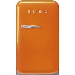 Smeg FAB5ROR5 , 50's Style Orange Small Right Hand Hinged Minibar
