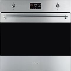 Smeg SO6302M2X , 60cm Classic Speedwave XL Combi Microwave Black Glass