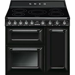 Smeg TR93IBL2 black, 90cm Victoria Electric Range Cooker Black
