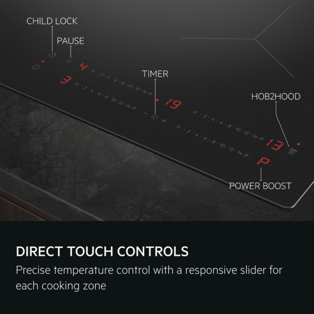 AEG TO64IA00CB 58cm Induction Hob Black
