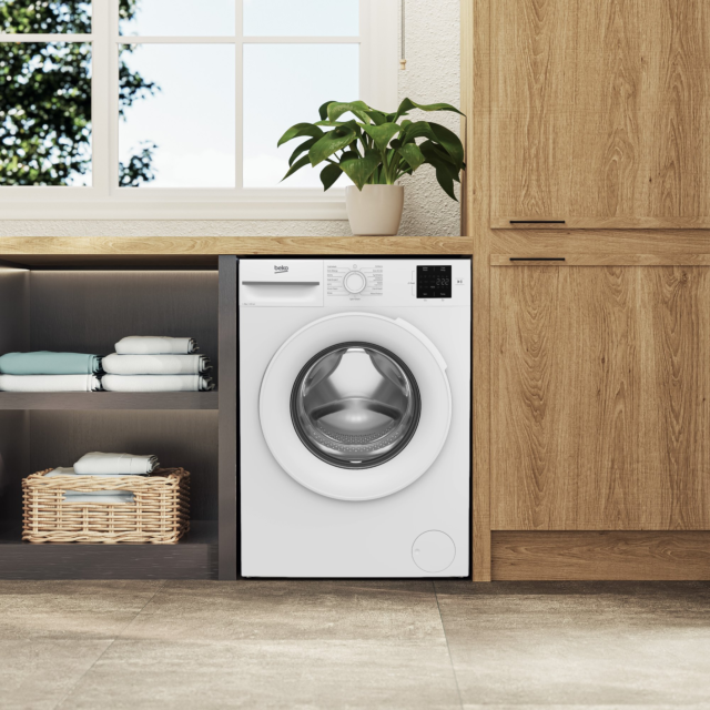 Beko BMN3WT3821W  8kg 1200 Spin RecycledTub Washing Machine - White