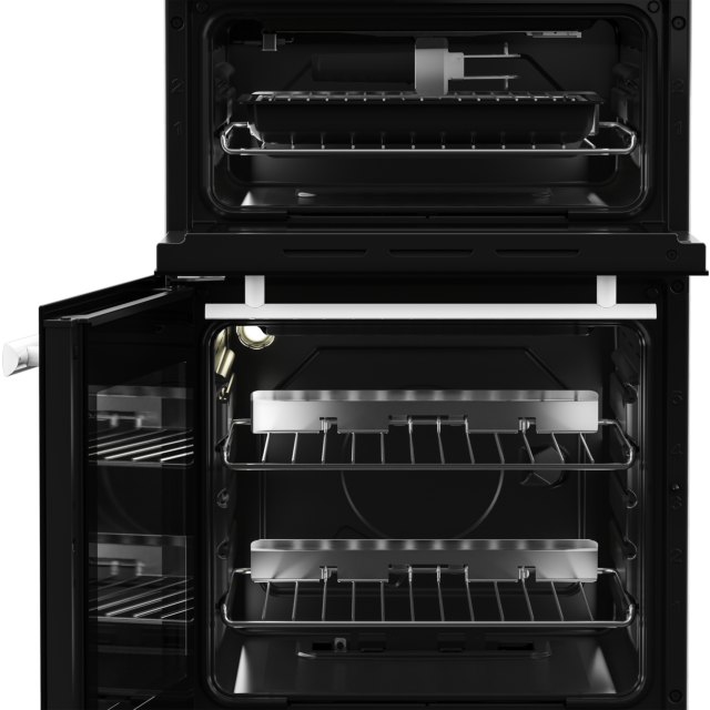 Beko EDG507W 50cm Twin Cavity Gas Cooker with Gas Hob - White