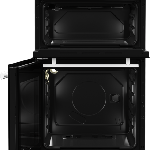 Beko EDG507W 50cm Twin Cavity Gas Cooker with Gas Hob - White