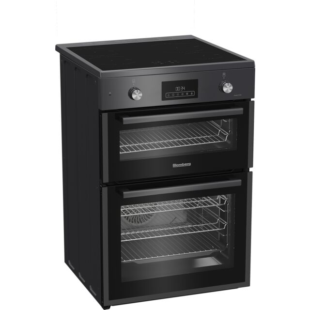 Blomberg HIRN651N 60cm Double Oven Electric Cooker with Induction Hob - Anthracite