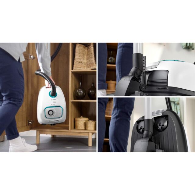 Bosch BGB41HYGGB ProHygienic Bagged Vacuum Cleaner - White