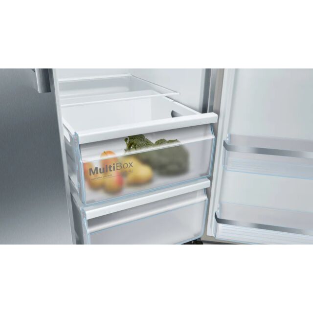 Bosch KAD93AIERG 90cm No Frost American Fridge Freezer - Brushed Steel