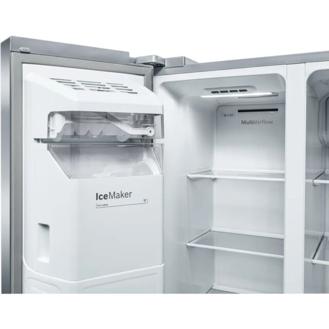 Bosch KAD93AIERG 90cm No Frost American Fridge Freezer - Brushed Steel