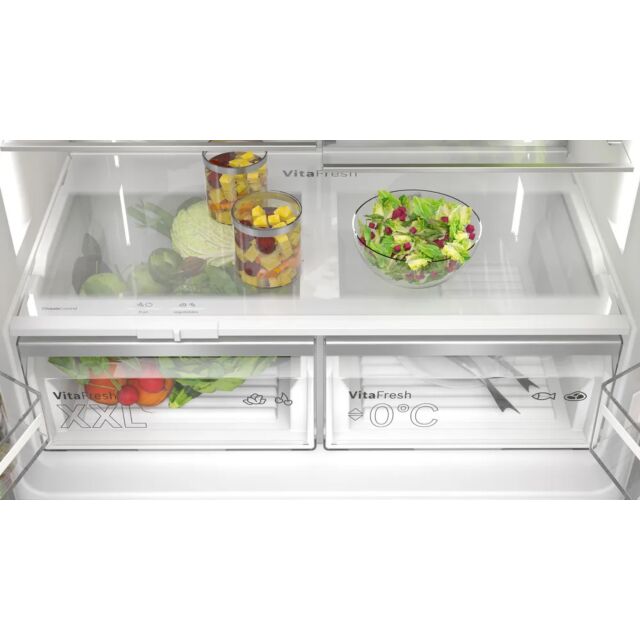 Bosch KFD96APEA 90.5cm Plumbed No Frost American Fridge Freezer - Stainless Steel