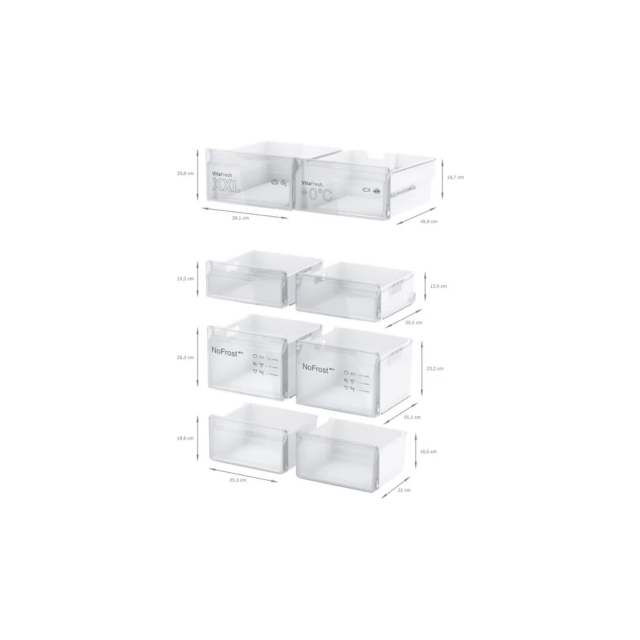 Bosch KFN96VPEAG Series 4 American Style Fridge Freezer