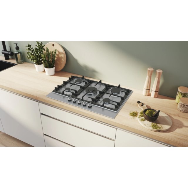 Bosch PCQ7A5I90 Stainless Steel 75cm Gas Hob