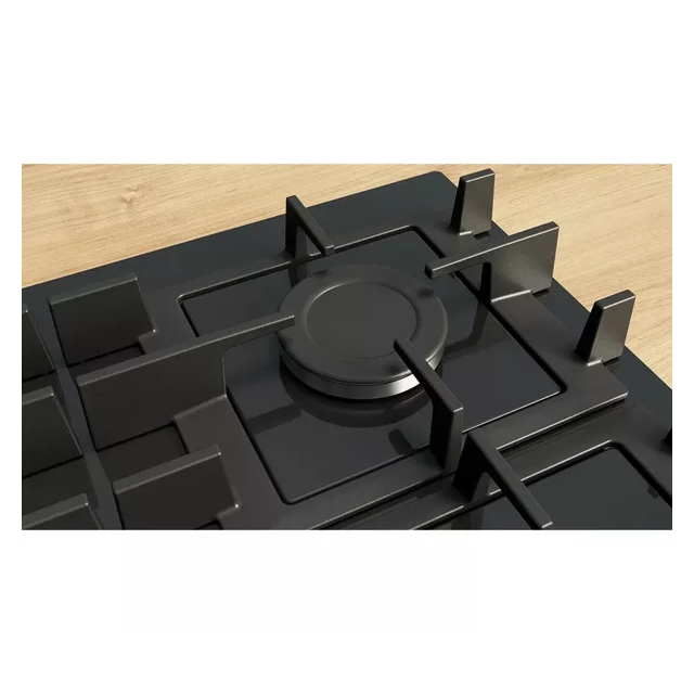 Bosch PNP6B6K40 60cm Black Gas Hob with 4 Burners