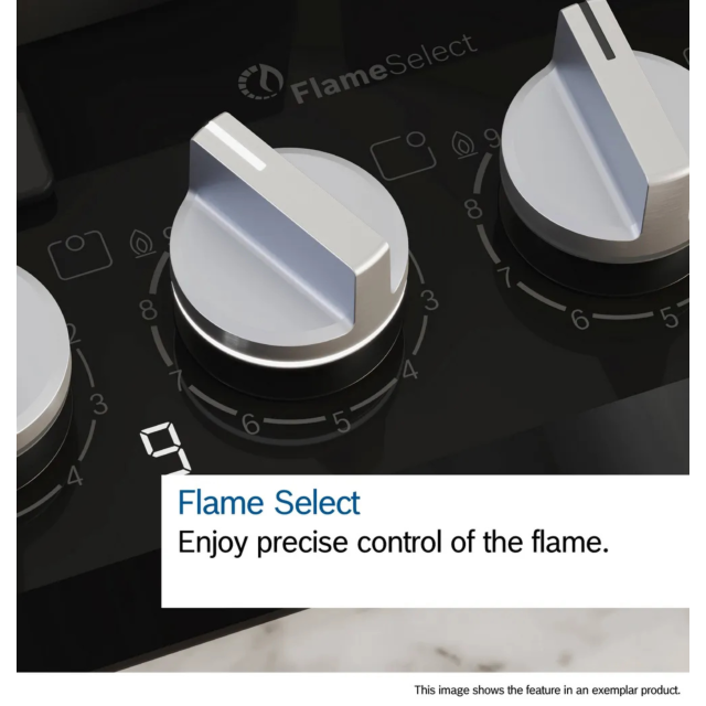 Bosch PPM9A6I40 90cm Built-In Black Gas Hob