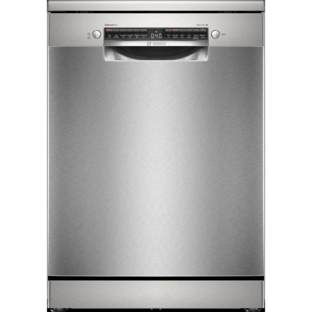 Bosch SMS4EKI06G Brushed Steel Dishwasher with Anti-Fingerprint Finish