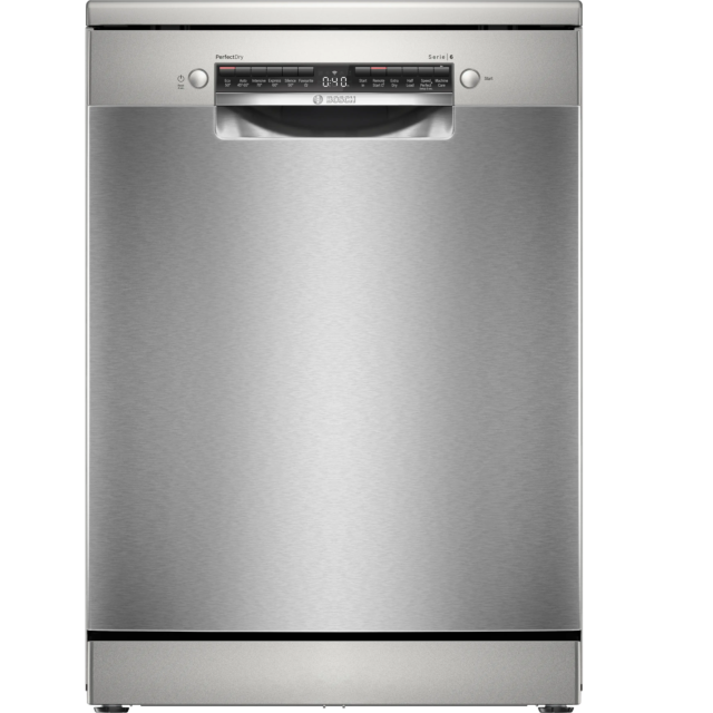 Bosch SMS6ZCI10G Silver Dishwasher with WiFi 14 Settings