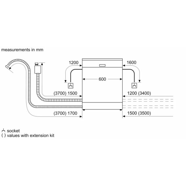 Bosch SMV4EAX23G Integrated WiFi enabled Dishwasher - 13 Place Settings
