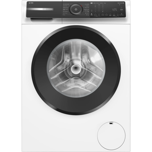 Bosch WGH254A0GB White, 10kg, 1400rpm, i-DOS, Iron Assist