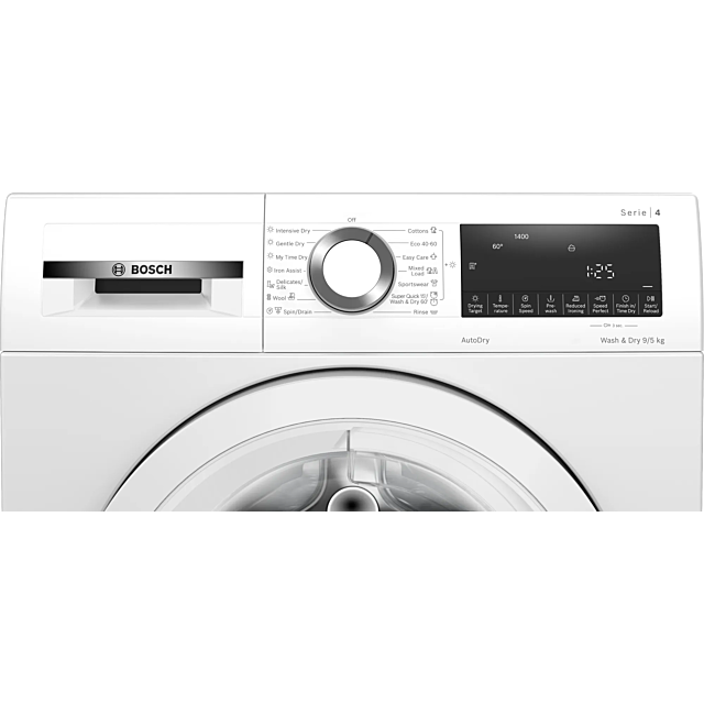 Bosch WNA144V9GB 9kg/5kg 1400 Spin Washer Dryer - White