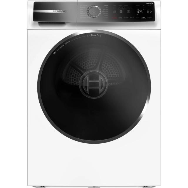 Bosch WRB247C9GB White, 9kg, Heat Pump dryer, AutoDry, Speed Perfect