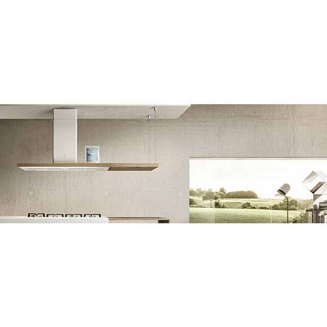 Elica BIO-ISLAND Island hood Oak/White