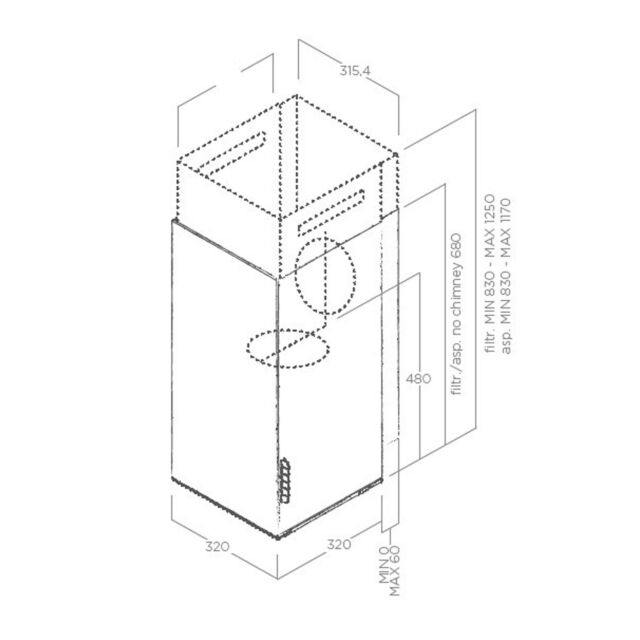 Elica HAIKU-32-SS Wall hood Stainless Steel