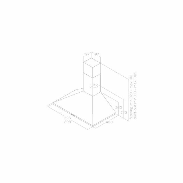 Elica TAMAYA2.0-60 Wall hood Stainless Steel