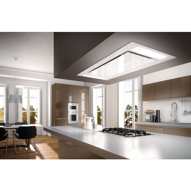 Heaven Glass 2.0 EV8+ WH A120 (White Glass, 120cm)  Ceiling hood