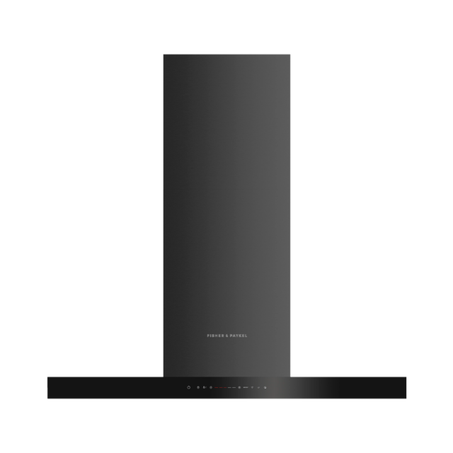 Fisher And Paykel HC90BCBB4 , 900mm Wide Chimney Hood, WiFi, Compatible with SmartHQ App - Black Ste