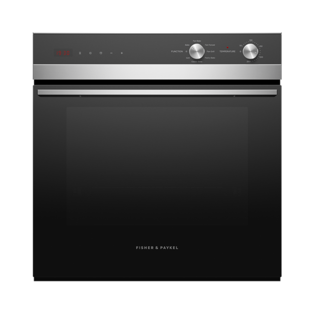 Fisher & Paykel Built-In Electric Oven in Black/Steel