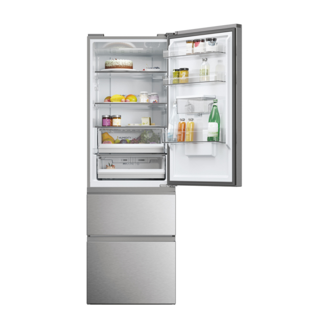 Haier HTW5618EWMG 60/40 Silver Fridge Freezer