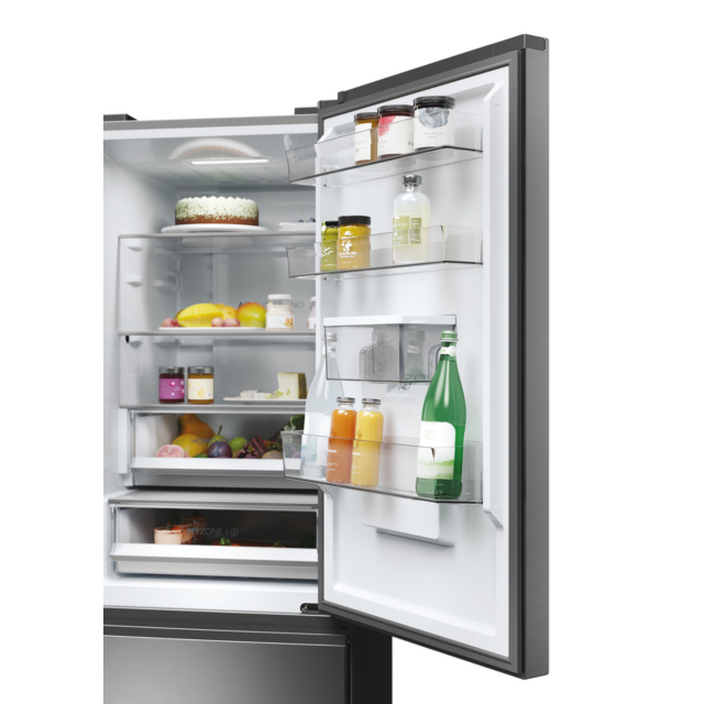 Haier HTW5618EWMG 60/40 Silver Fridge Freezer